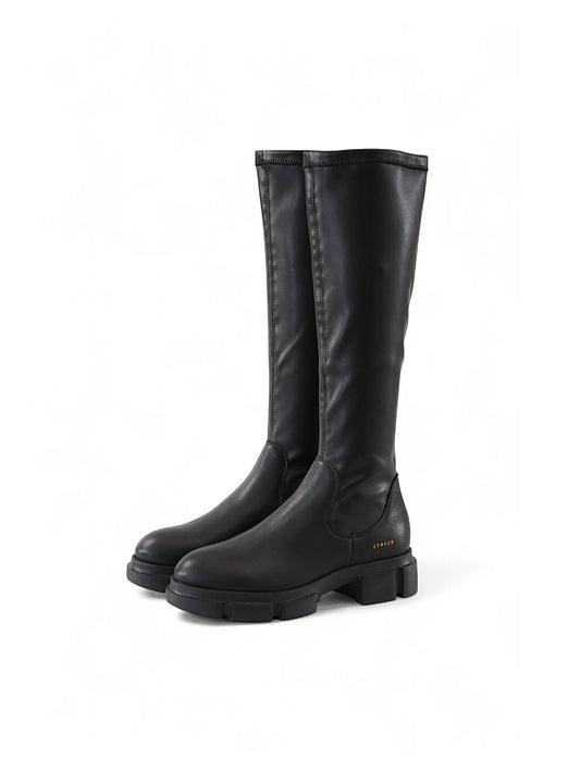 Schwarzer Leder-Stiefel von Copenhagen Studios