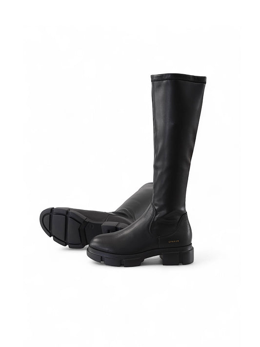 Schwarzer Leder-Stiefel von Copenhagen Studios – Ansicht 2
