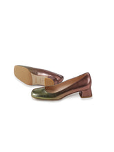 Pumps mit Farbverlauf in Grün und Bronze von Zinda – Ansicht 2