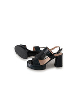 Dunkelblaue High Heel Sandalette von Zinda – Ansicht 2