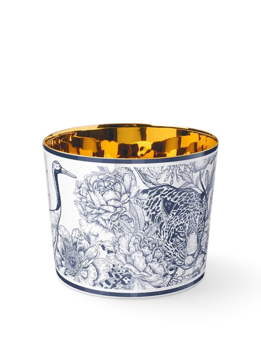 Champagnerbecher Paraíso Blue-Leopard von Sieger by Fürstenberg
