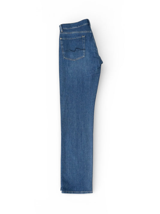 Mittelblaue Slimmy-Jeans mit Komfort-Stretch von 7 For All Mankind