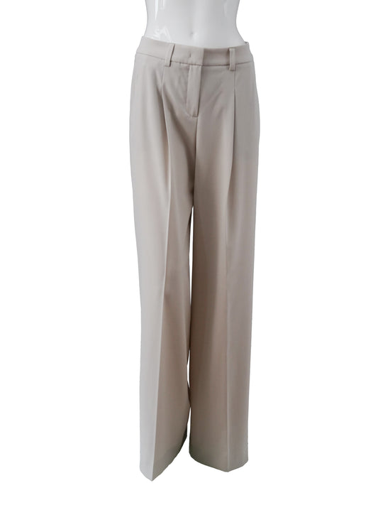 Steinfarbene Hose mit Bundfalte von Seductive