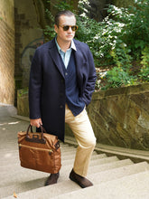 Cognacfarbene Business-Tasche aus Nylon von Felisi – Ansicht 2