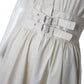 Cremefarbenes tailliertes Cotton-Dress