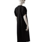 Schwarzes Cotton-Kleid mit Gürtel
