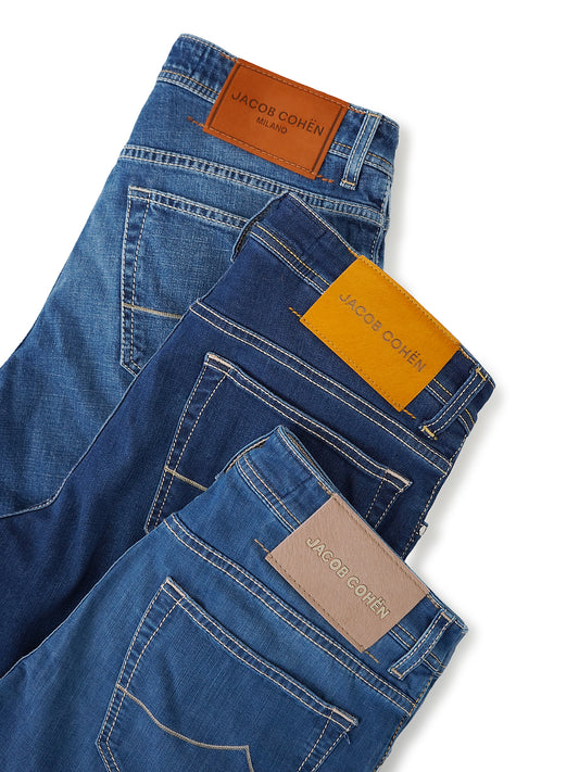 Cleane, blaue Sommer-Jeans Bard von Jacob Cohen – Ansicht 2