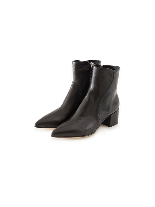 Schwarze Softleder-Stiefelette von Pomme d'Or