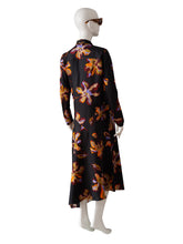 Asymmetrisches Multicolor-Seidenkleid mit abnehmbarer Schluppe von Dorothee Schumacher – Ansicht 2