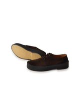 Dunkelbrauner Velours-Halbschuh mit Crepe-Sohle von The Original Playboy – Ansicht 2