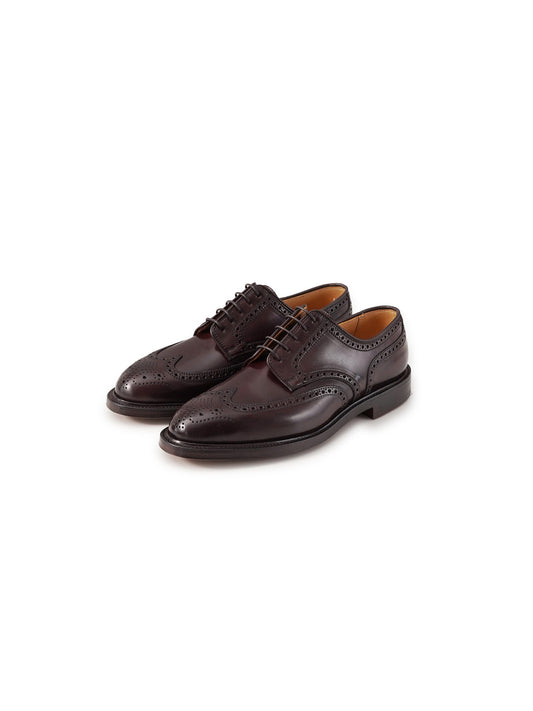 Dunkelbrauner Derby-Brogue Pembroke aus Pferdeleder von Crockett & Jones
