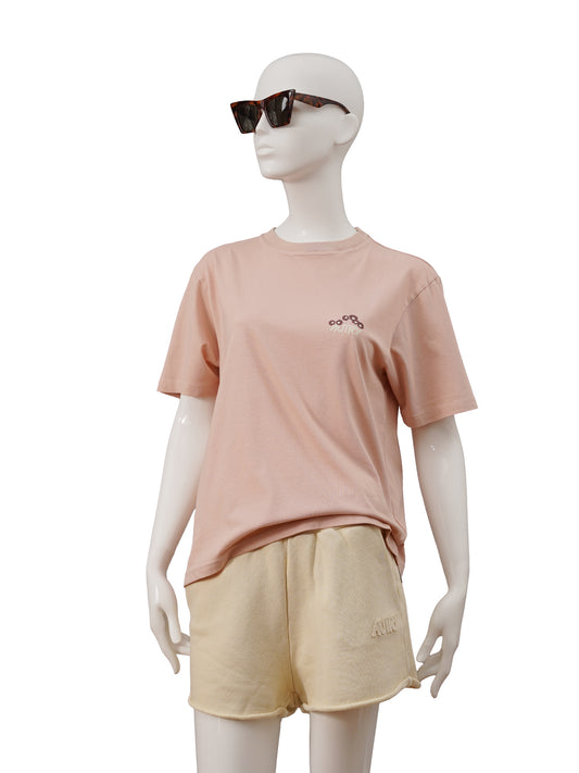 Rosafarbenes T-Shirt mit Rückenprint von Autry