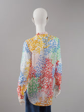 Multicolor Bluse mit Korallen-Print von Herzen's Angelegenheit – Ansicht 2