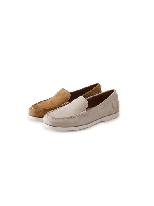 Camelfarbener Velours-Loafer von Ralph Lauren – Ansicht 2