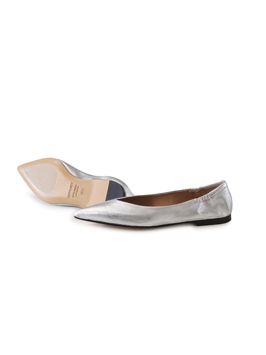 Silberfarbener Ballerina von Pomme d'Or – Ansicht 2