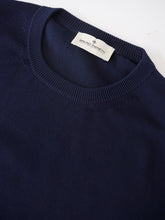 Dunkelblaues Strick-Shirt