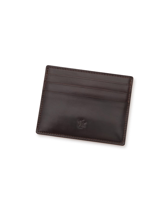 Oxbloodfarbenes Cordovan-Cardcase „Color 8“ von Kreis