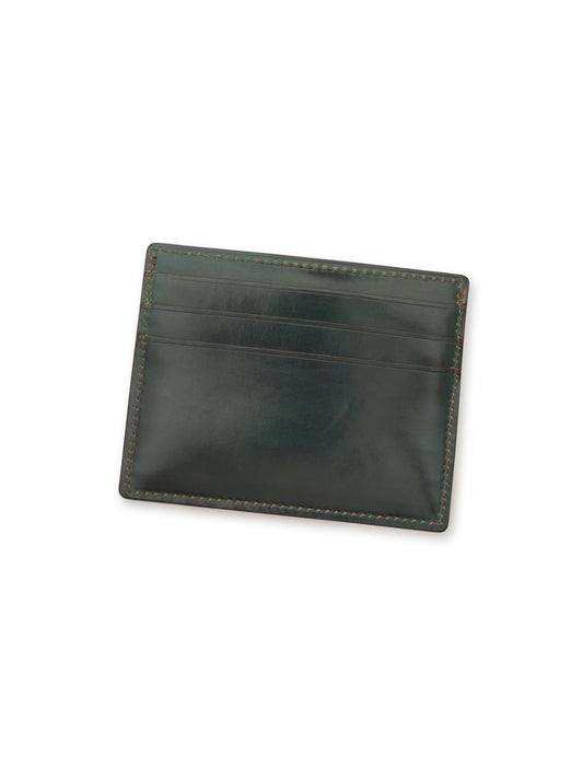 Dunkelgrünes Cordovan-Cardcase von Kreis