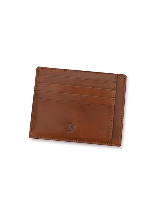 Bourbonfarbenes Cordovan-Cardcase „XL“ von Kreis Ledermanufaktur