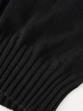 Schwarzer Rollkragenpullover aus Kaschmir und Seide von Fioroni – Ansicht 2