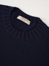 Dunkelblauer Kaschmir-Roundneck „Duvet“ von Fioroni – Ansicht 2