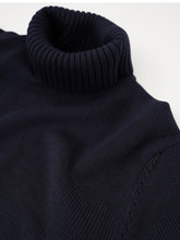 Dunkelblauer Rollkragenpullover von Slowear – Ansicht 2