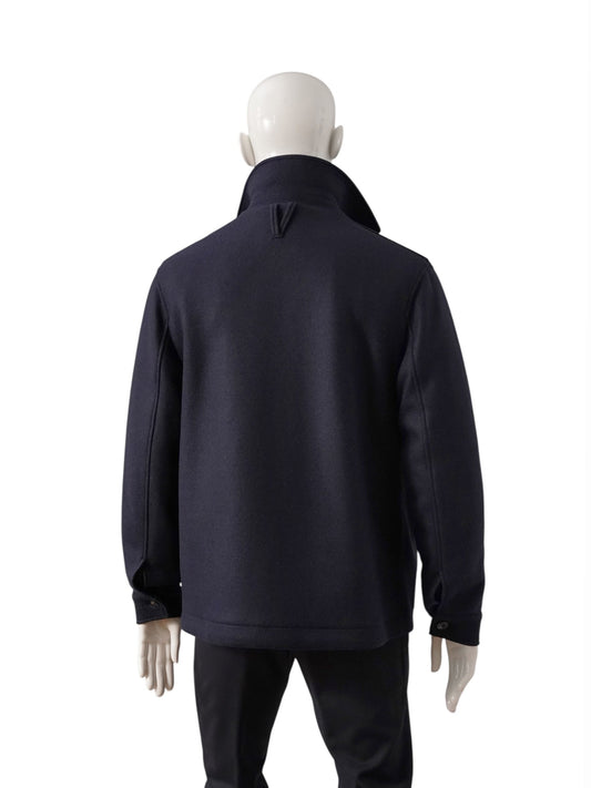 Dunkelblaue Jacke mit olivfarbener, herausnehmbarer Innenjacke von Valstar – Ansicht 7