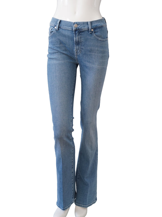 Blaue Bootcut-Jeans „Slim Illusion“ von 7 For All Mankind