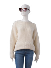 Cremefarbener Grobstrick-Kaschmir-Pullover von 8cashmere – Ansicht 2