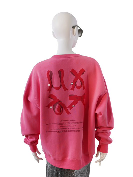 Rosafarbenes Oversize-Sweatshirt von Oh April