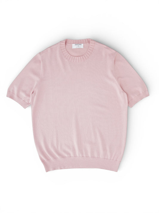 Rosafarbenes Strick-T-Shirt von Gran Sasso