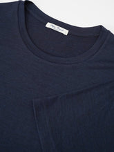 Dunkelblaues Jersey-T-Shirt aus Wolle von Stefan Brandt – Ansicht 2