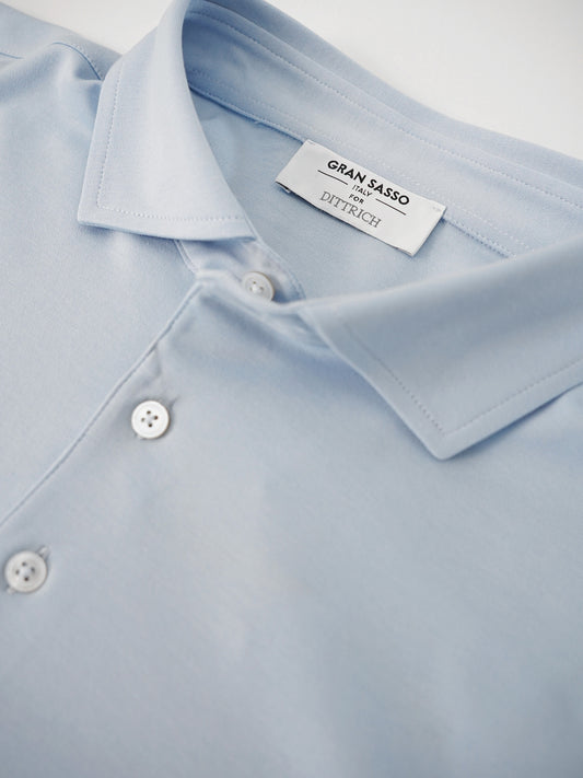 Hellblaues Poloshirt von Gran Sasso – Ansicht 2