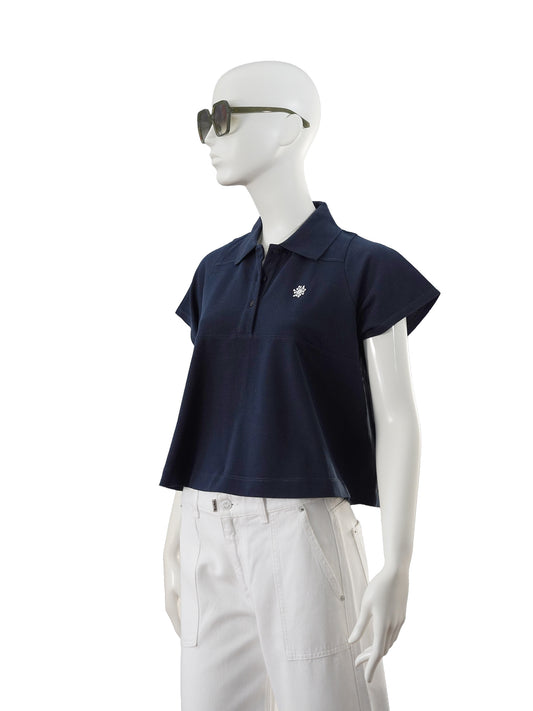 Nachtblaues Poloshirt von Dorothee Schumacher – Ansicht 2