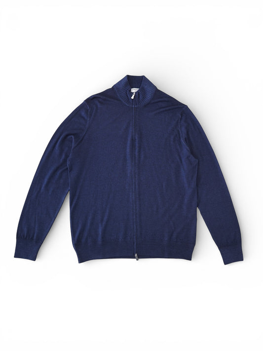 Dunkelblaue Strickjacke von Gran Sasso – Ansicht 2