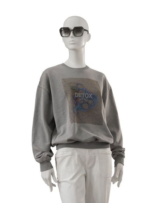 Graues Overdyed-Sweatshirt „Detox“ von Elitè Paris