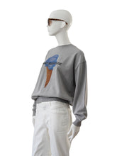 Graues Overdyed-Sweatshirt „Gelato“ von Elitè Paris – Ansicht 2