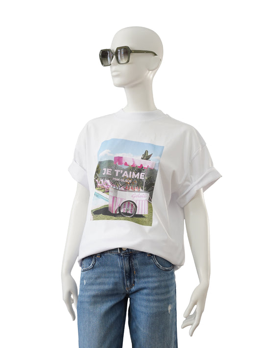 Oversize-T-Shirt „Je t’aime“ von Elitè Paris