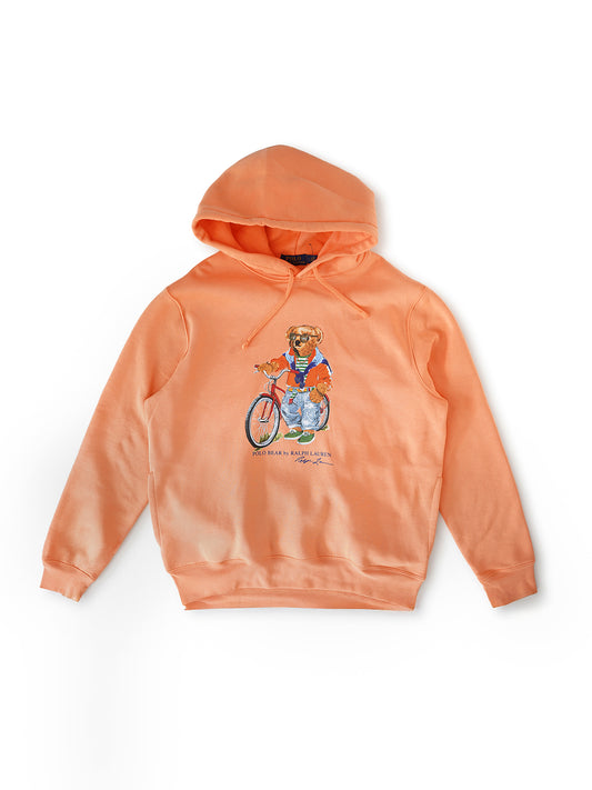 Orangefarbener Hoody „Polo Bear“ von Ralph Lauren