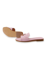 Rosafarbene Pantolette mit Schmuck-Details von Mosaic – Ansicht 2