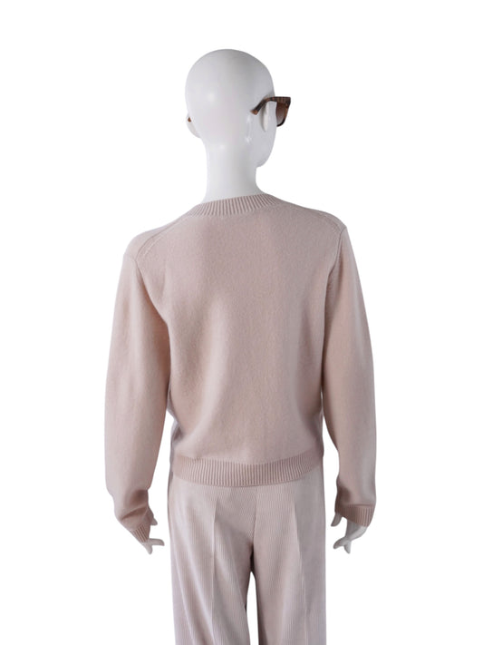 Puderfarbener Cardigan mit Pattentaschen von FFC – Ansicht 7