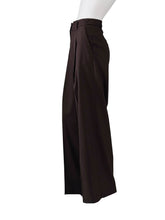 Dunkelbraune Wollhose "Chrissy" mit Bundfalte von Seductive – Ansicht 2