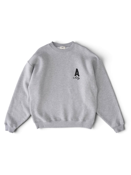 Graues Sweatshirt mit Used-Effekten von Autry