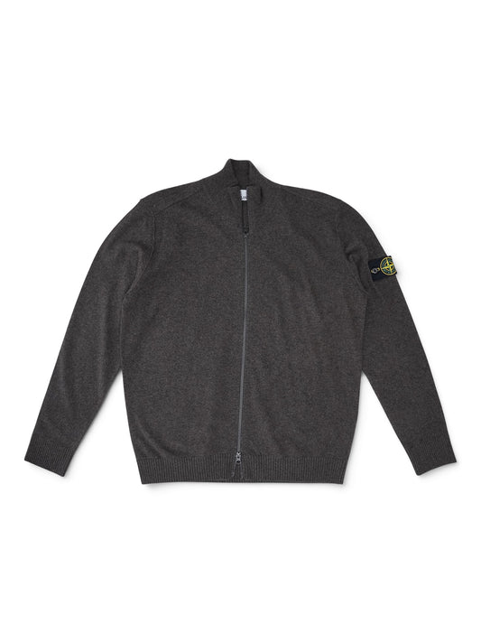 Brauner Zip-Cardigan von Stone Island – Ansicht 3