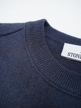 Marineblauer Strickpullover von Stone Island – Ansicht 2