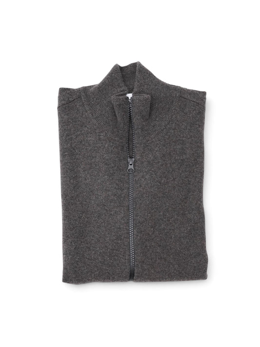 Brauner Zip-Cardigan von Stone Island