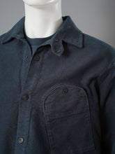 Dunkelblaues Moleskin-Overshirt von Stone Island – Ansicht 2