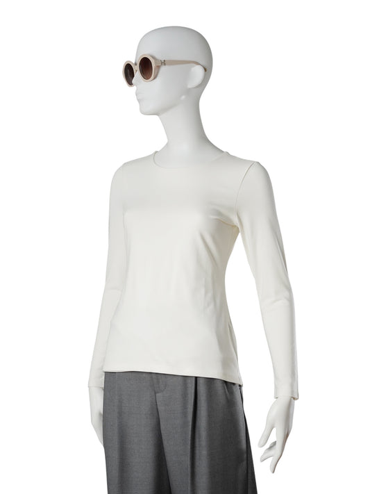 Ecrufarbenes Langarmshirt von thylie – Ansicht 5