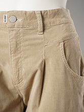 Beigefarbene Feincord-Hose „O-Shape“ von PNTS – Ansicht 2