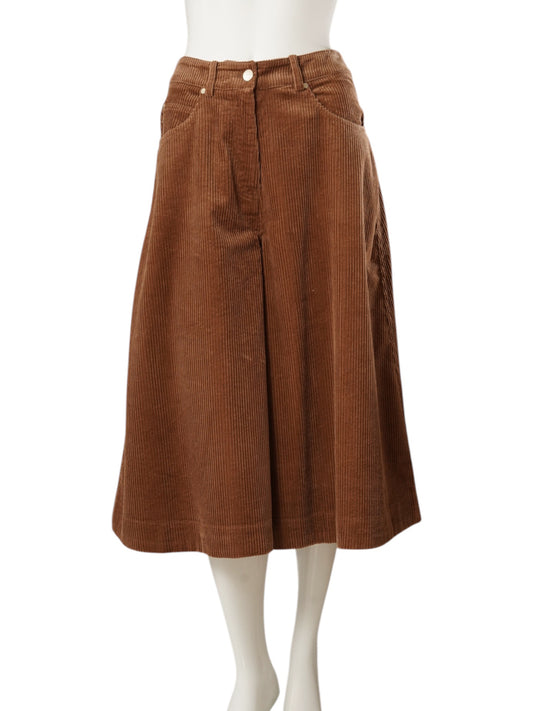 Cognacfarbene Cord-Culotte von Essentiel Antwerp
